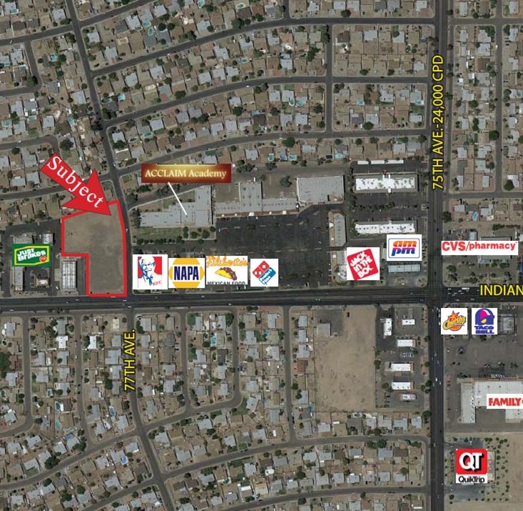 NWC Of 77th And Indian School Rd @ W Indian School Rd, Phoenix, AZ for Sale