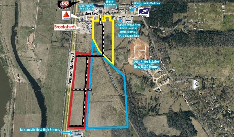 Benton Road & Burt Boulevard Rd, Benton, LA for Sale