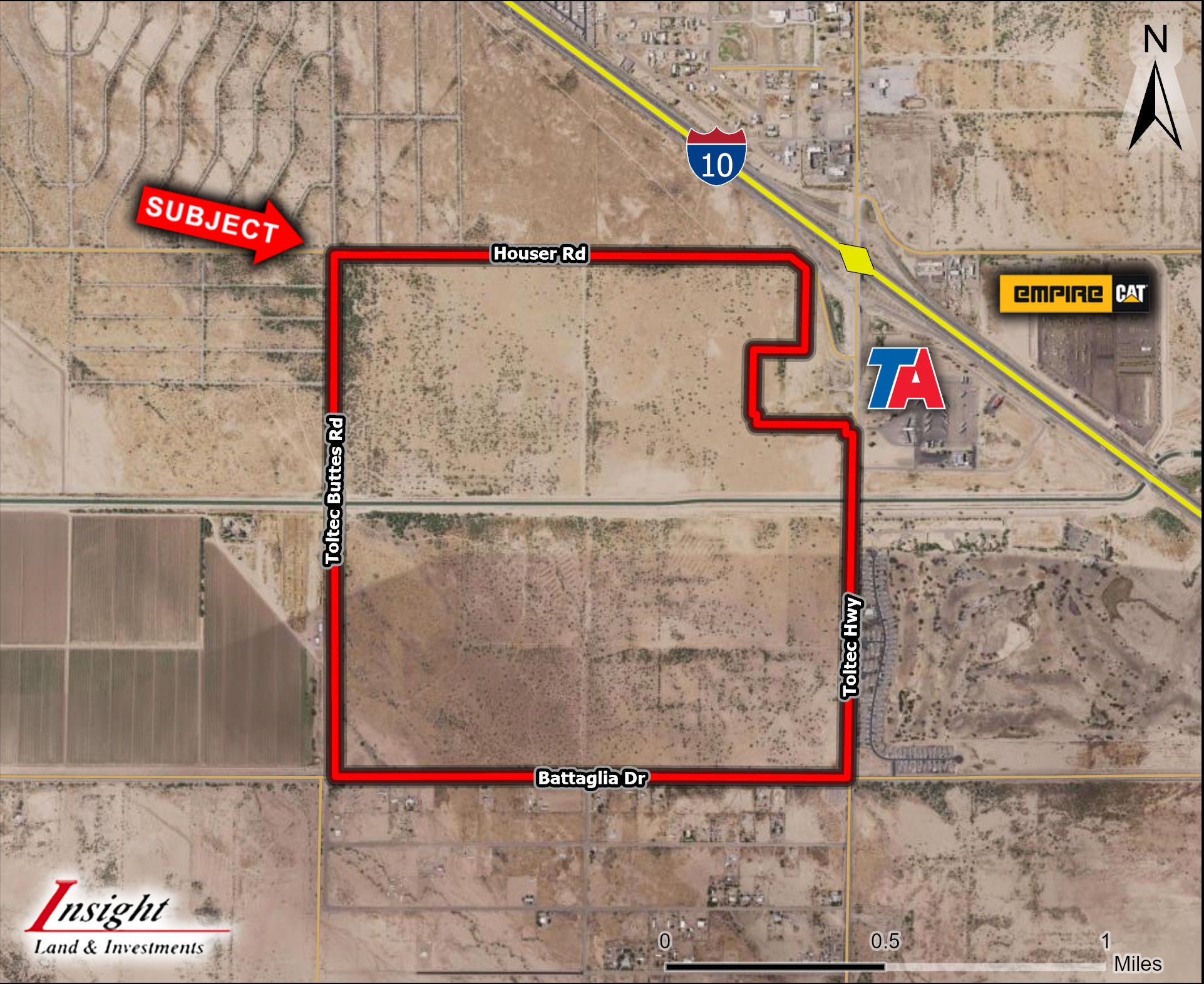 TOLTEC Rd @ Interstate 10, Eloy, AZ for Sale