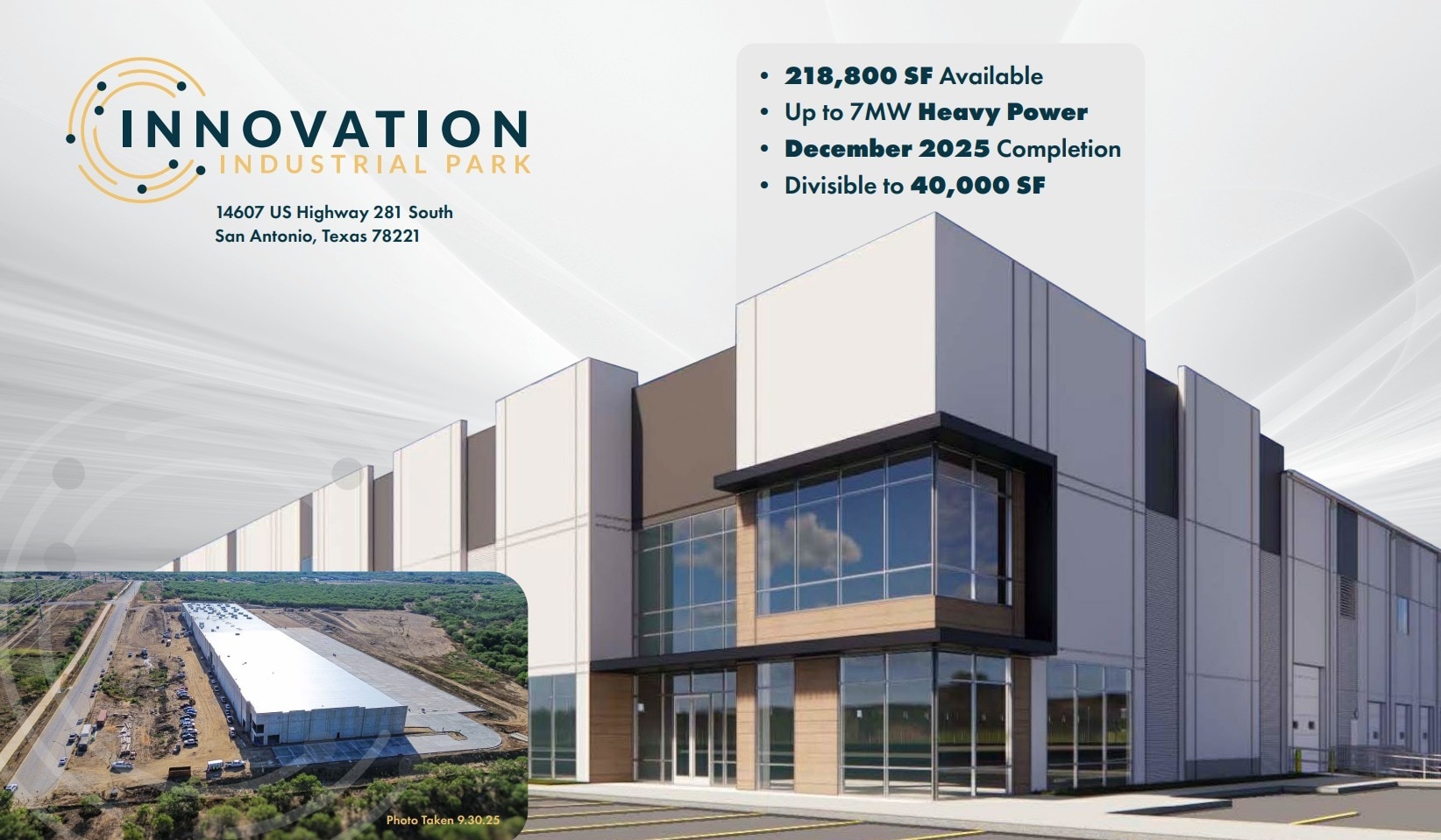 Innovation Industrial Park, San Antonio, TX for Rent