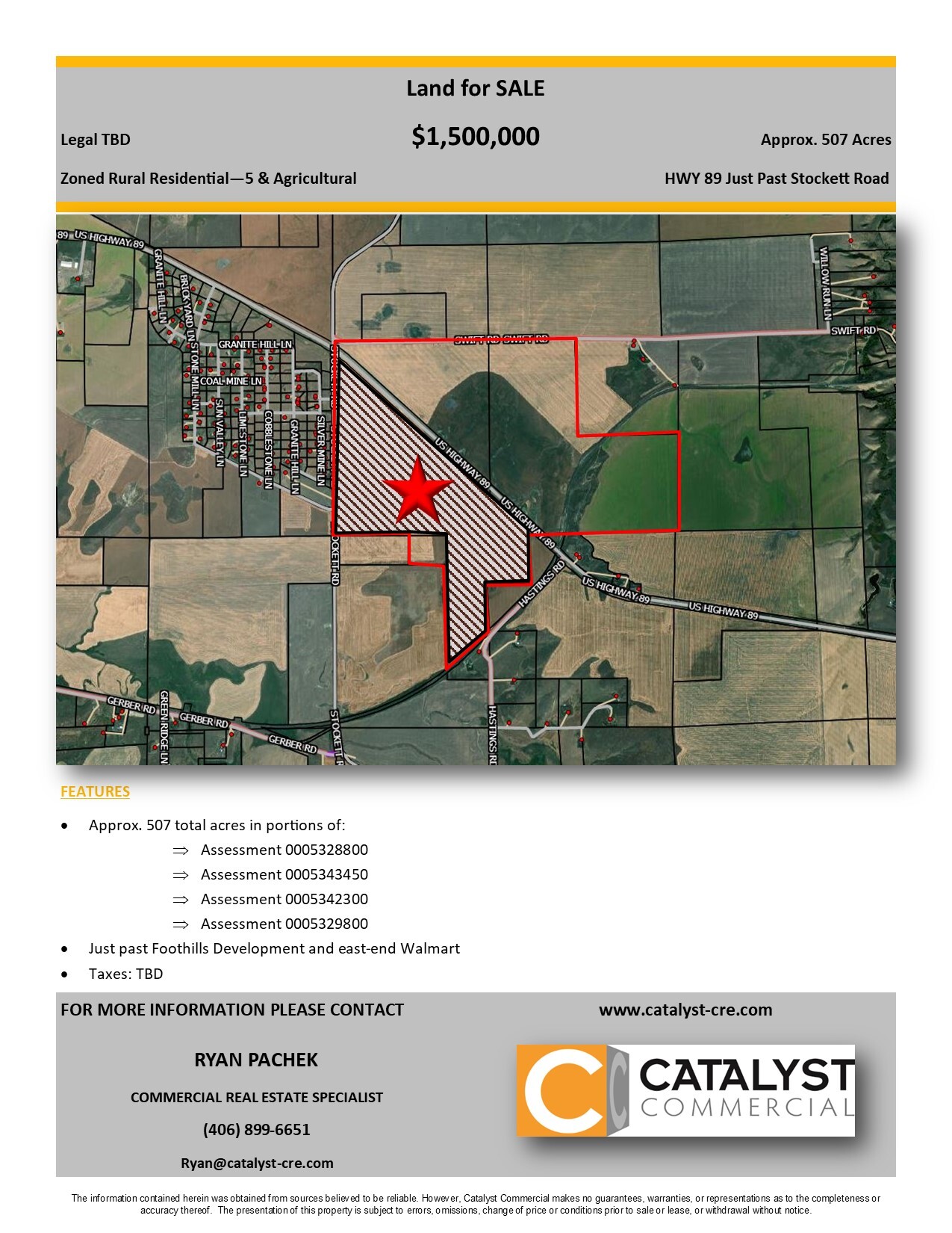 HWY 87, Great Falls, MT for Sale