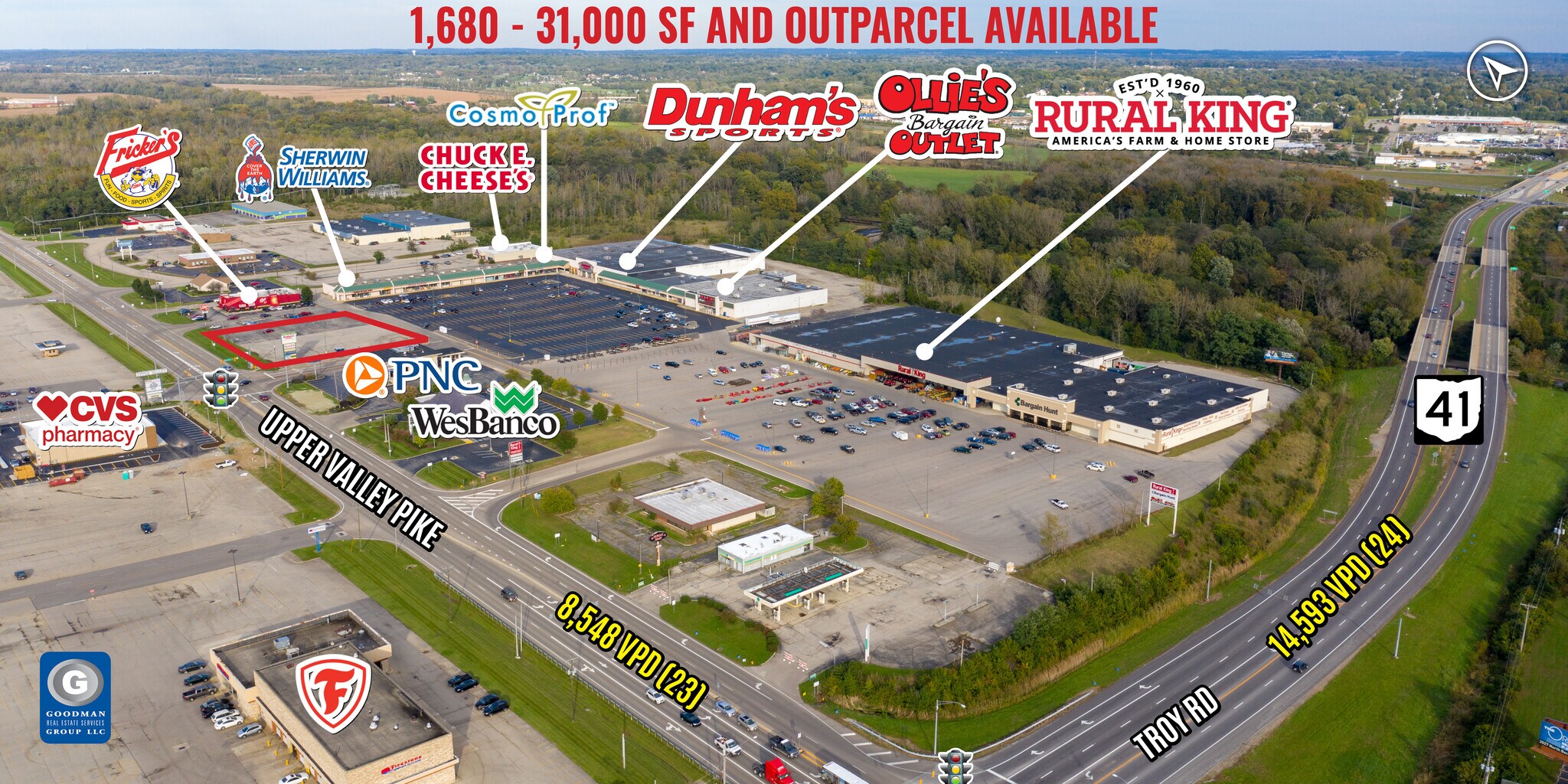 1510-1608 Upper Valley Pike, Springfield, OH for Rent