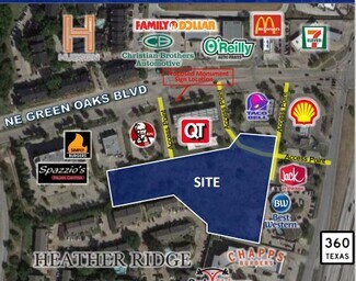 Grand Prairie, TX Commercial Land - Highway 360 @ Green Oaks Blvd