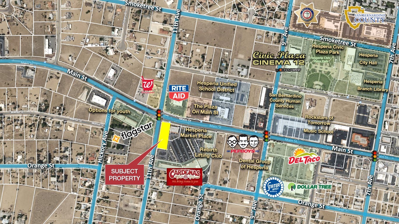 Main @ 11th Ave., Hesperia, CA for Sale