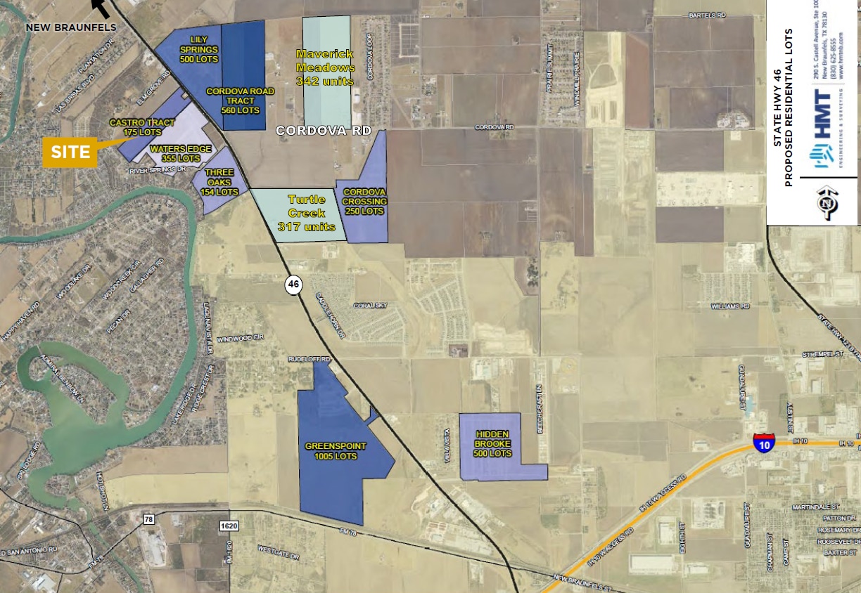 Hwy 46 @ North of Cordova Rd, Seguin, TX for Sale