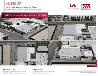 City Of Industry, CA Manufacturing - 15046 Proctor Ave City Of Industry, CA Manufacturing - 15046 Proctor Ave