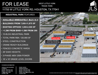 Houston, TX Industrial - 11755 W Little York Rd