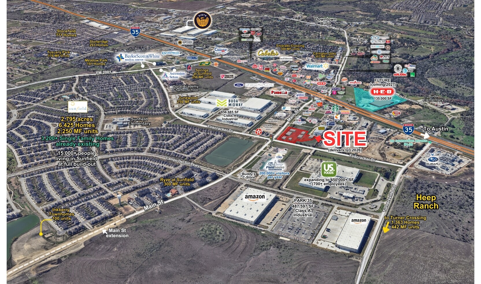 The Corner on Main, Buda, TX for Rent