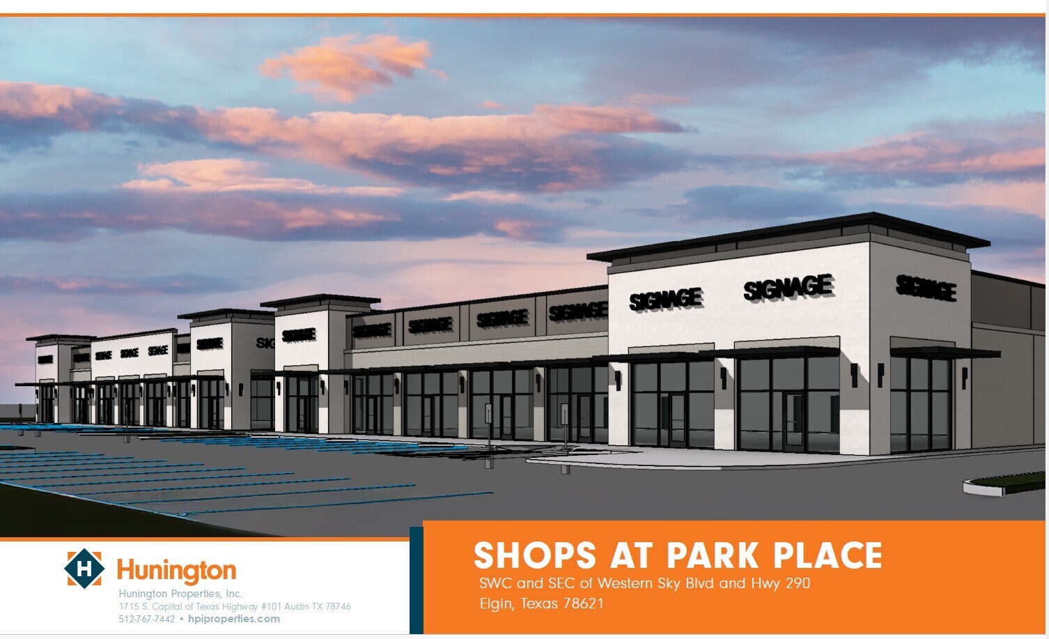 SWC and SEC of Western Sky Blvd and Hwy 290, Elgin, TX for Rent