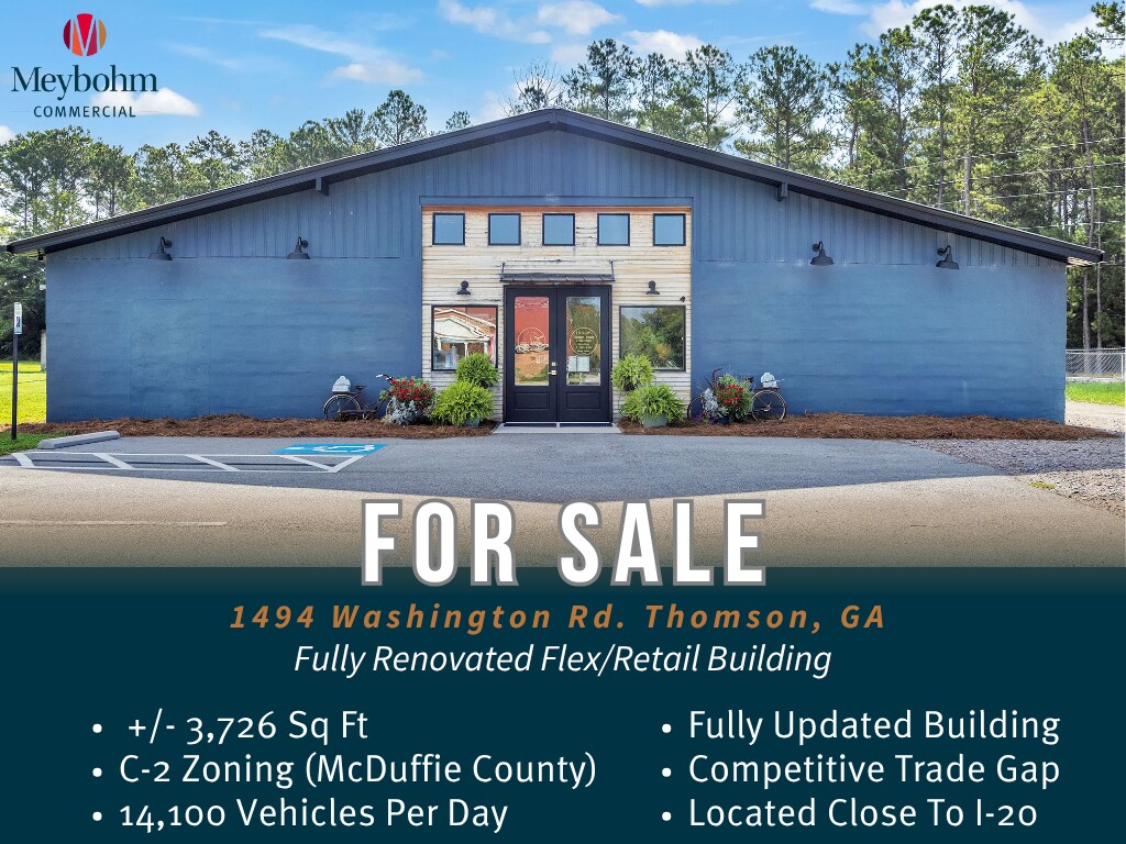 1494 Washington Rd, Thomson, GA for Sale