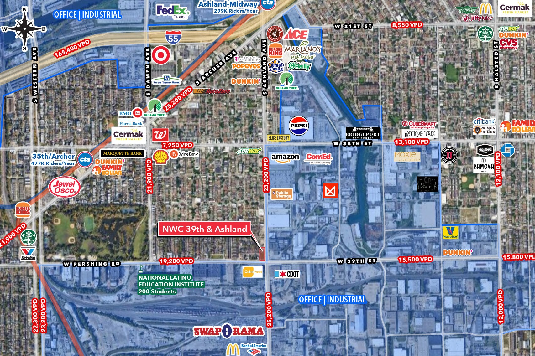 NWC 39th & Ashland Ave, Chicago, IL for Rent
