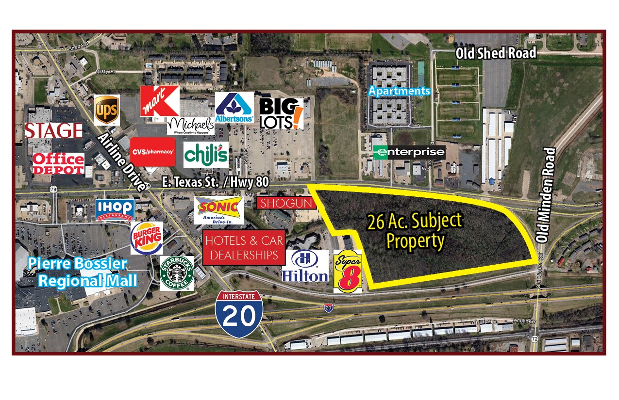 E Texas St, Bossier City, LA for Sale