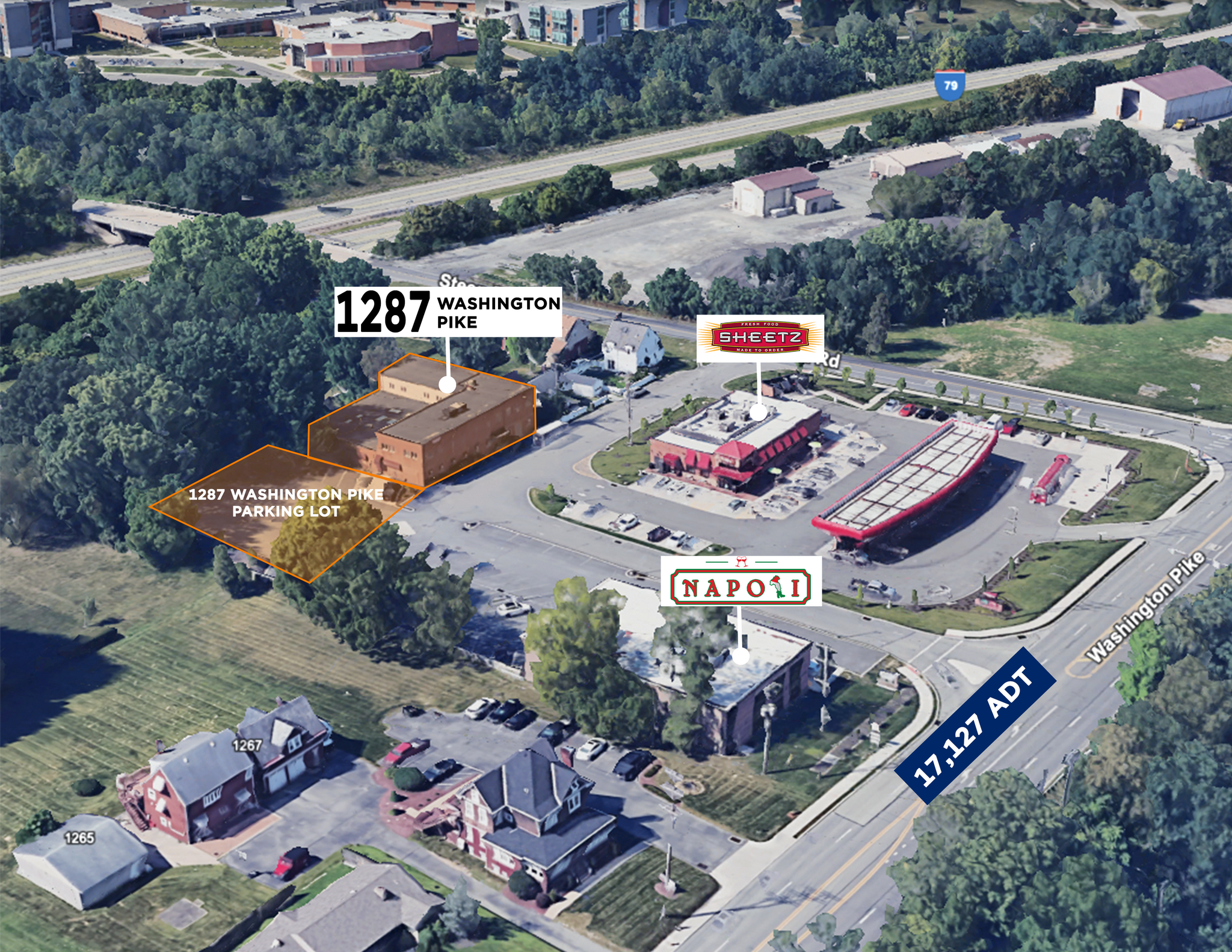 1287 Washington Pike, Bridgeville, PA for Rent