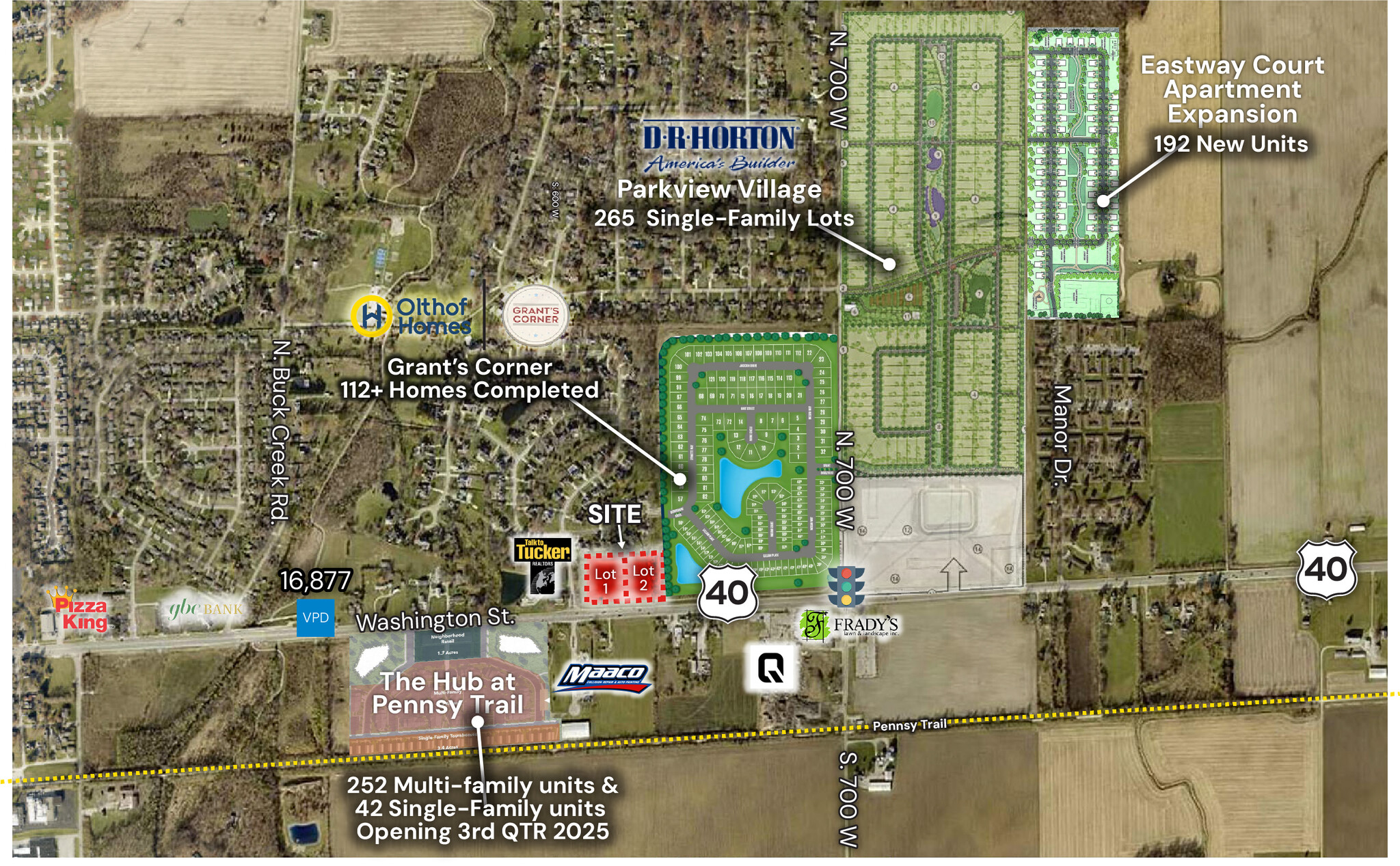 0 US Highway 40 & Yorkshire Boulevard, Indianapolis, IN for Sale