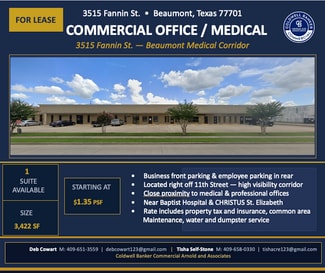 Beaumont, TX Office/Retail - 3515 Fannin St