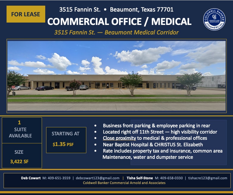 3515 Fannin St, Beaumont, TX for Rent