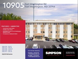 Fort Washington, MD Office - 10905 Fort Washington Rd