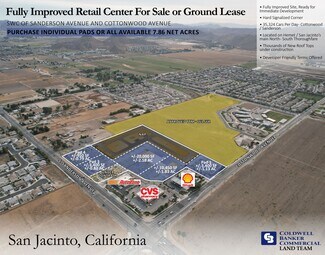 San Jacinto, CA Commercial Land - SWC S Sanderson Ave & Cottonwood Ave
