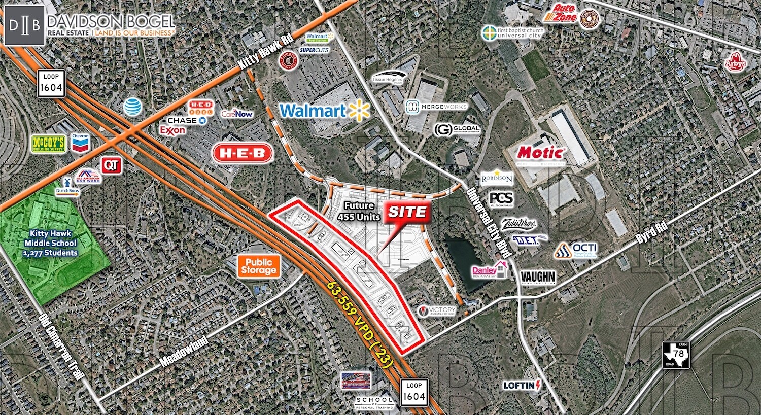 TX 1604 & Kitty Hawk Rd., Universal City, TX for Sale