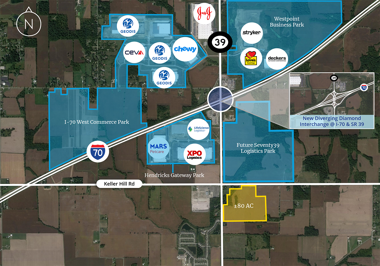 SR 39 & Keller Hill Rd, Monrovia, IN for Sale