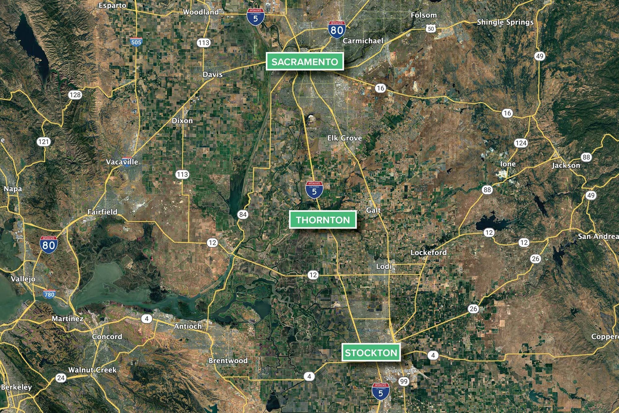 W Walnut Grove Road Rd @ Thornton Road, Thornton, CA for Rent