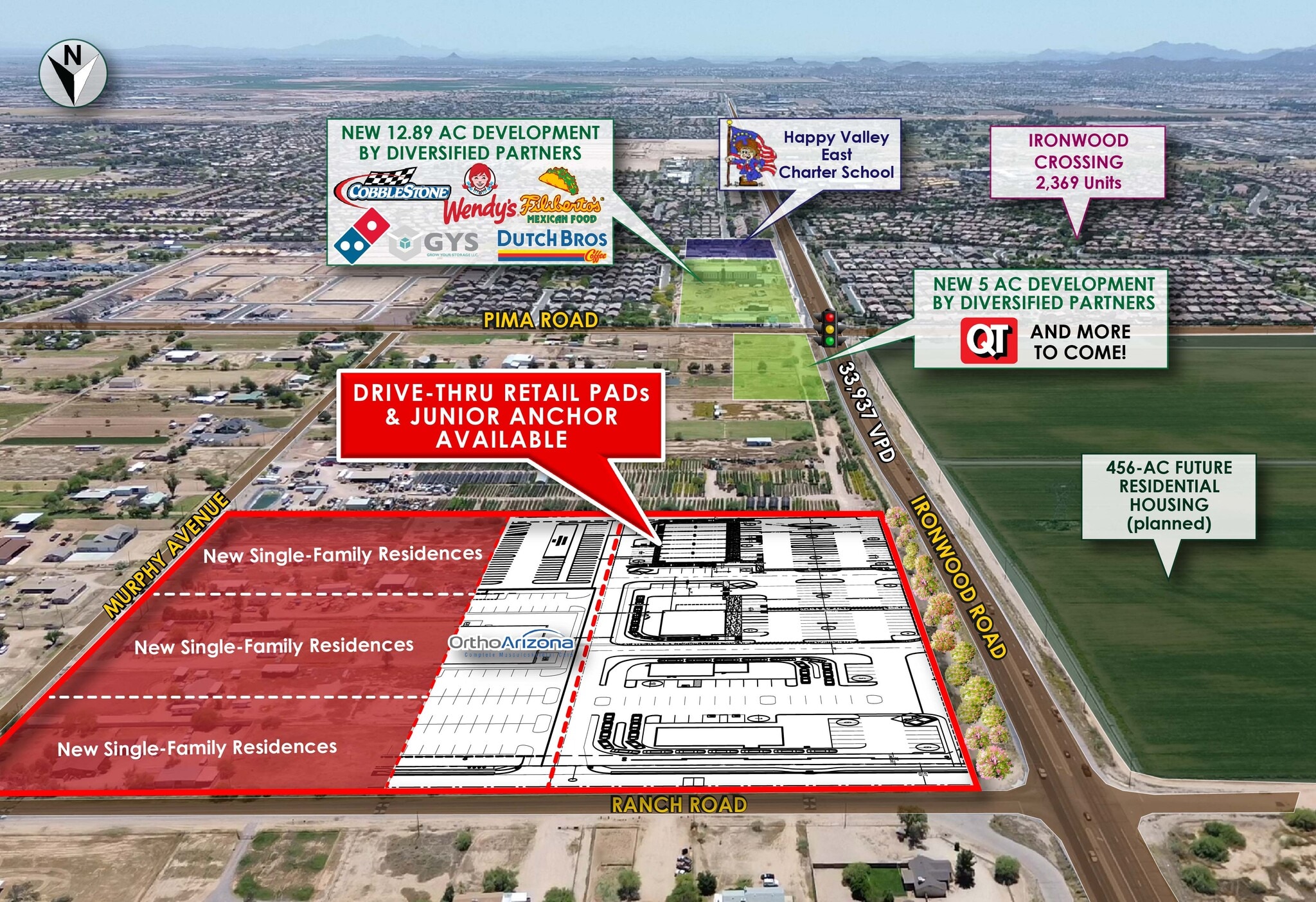 SEC Ironwood Rd & Ranch Rd, San Tan Valley, AZ for Rent