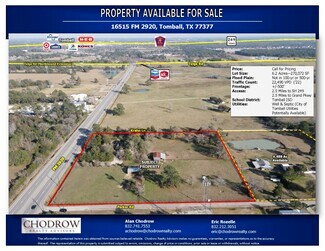 Tomball, TX Commercial Land - 16515 FM 2920