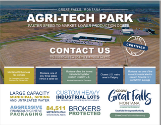 Great Falls, MT Industrial - Great Falls Montana Agritech Park