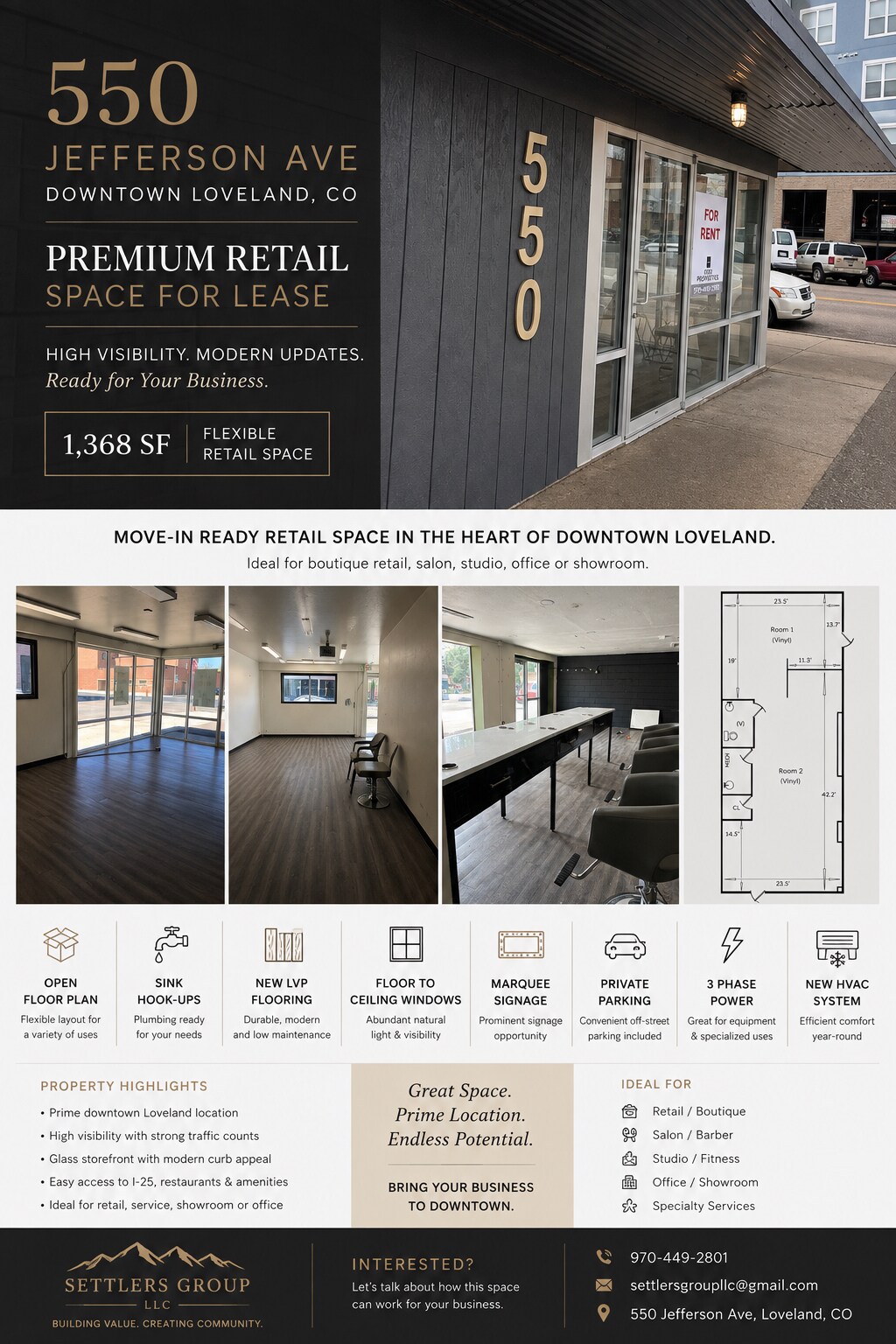 540-550 N Jefferson Ave, Loveland, CO for Rent