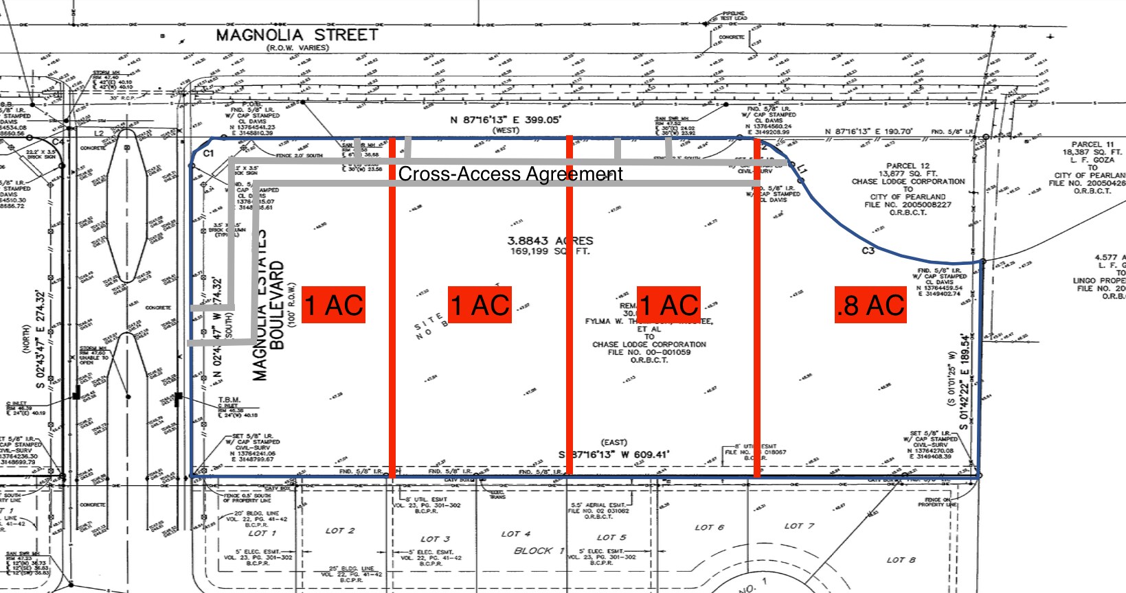 SWC of Magnolia Pkwy and Veterans dr, Pearland, TX for Sale