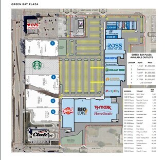 Green Bay, WI Retail - 1499-1593 W Mason St