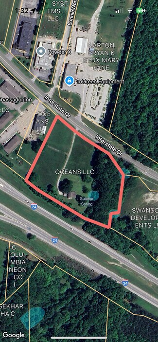 Manchester, TN Commercial Land - 735 Interstate Dr