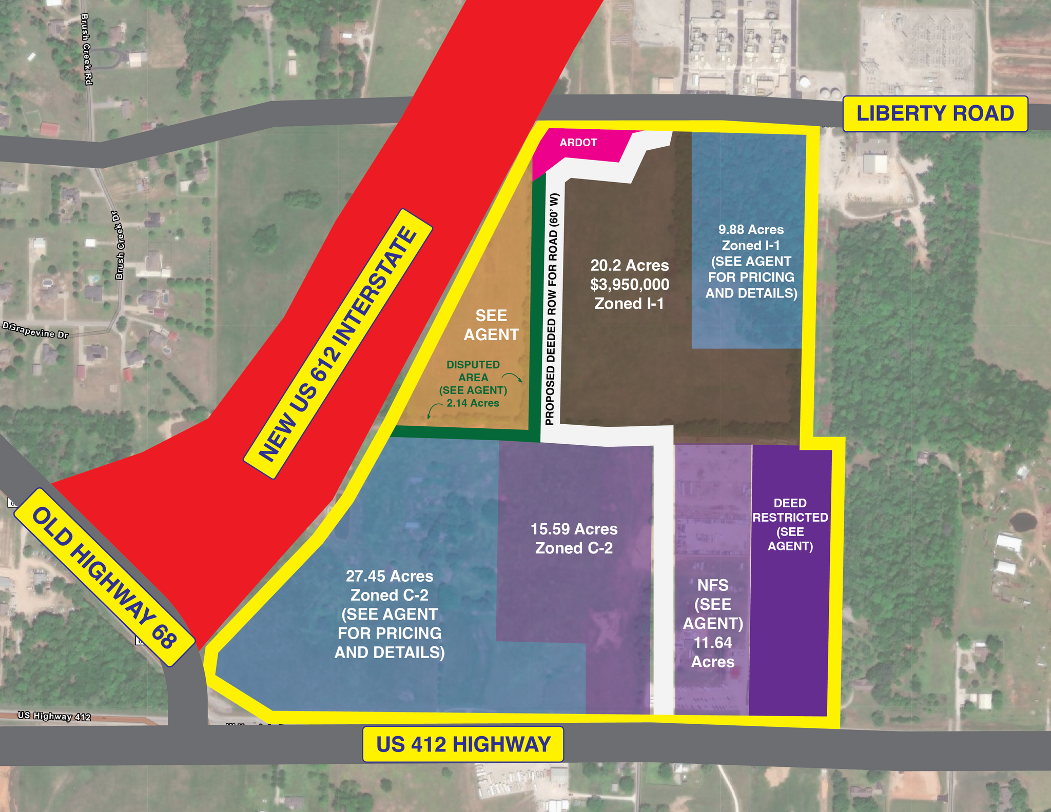 TBD W 412 Henri De Tonti & Liberty Avenue, Springdale, AR for Sale