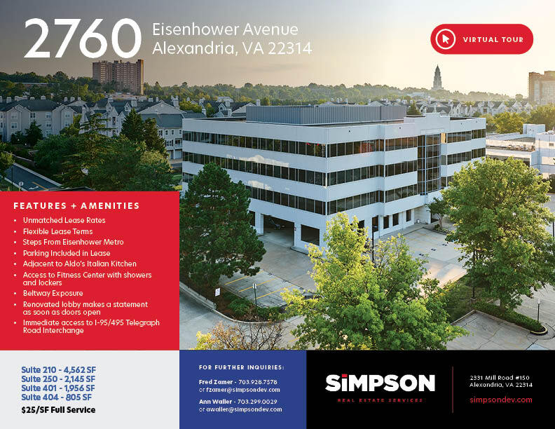 2760 Eisenhower Ave, Alexandria, VA for Rent