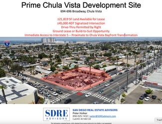 Chula Vista, CA Commercial Land - 694-696 Broadway