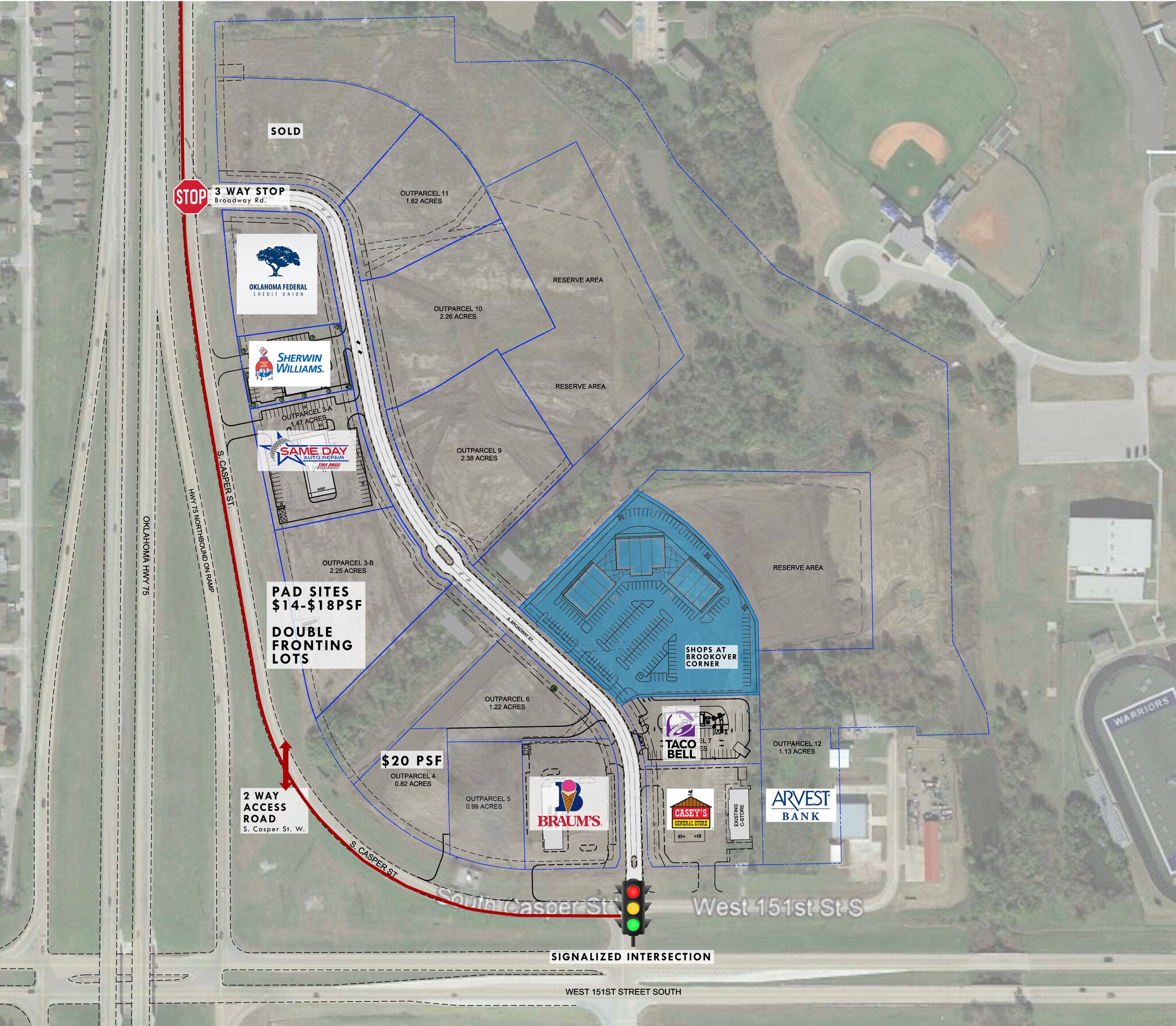 US Highway 75, Glenpool, OK for Sale