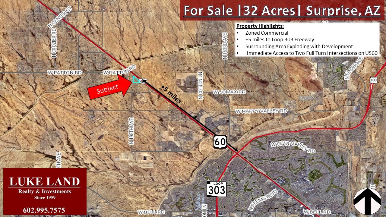 191st Ave @ US 60, Wittmann, AZ for Sale