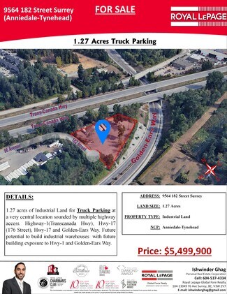 Surrey, BC Industrial Land - 9564 182 St Surrey, BC Industrial Land - 9564 182 St