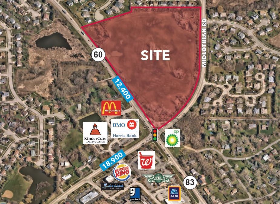 NEC Of Route 60/83 & Midlothian Rd, Mundelein, IL for Sale