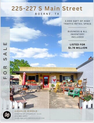 Boerne, TX Retail - 225 & 227 S Main St