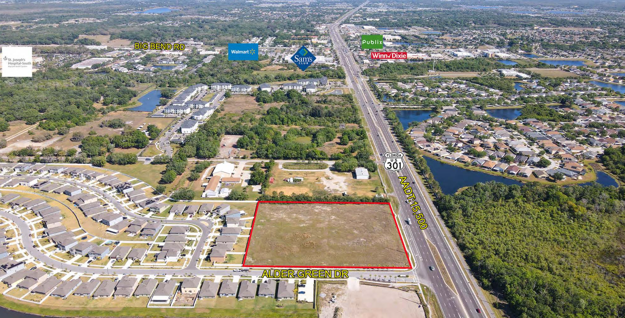 US 301 and Alden Green, Riverview, FL for Sale