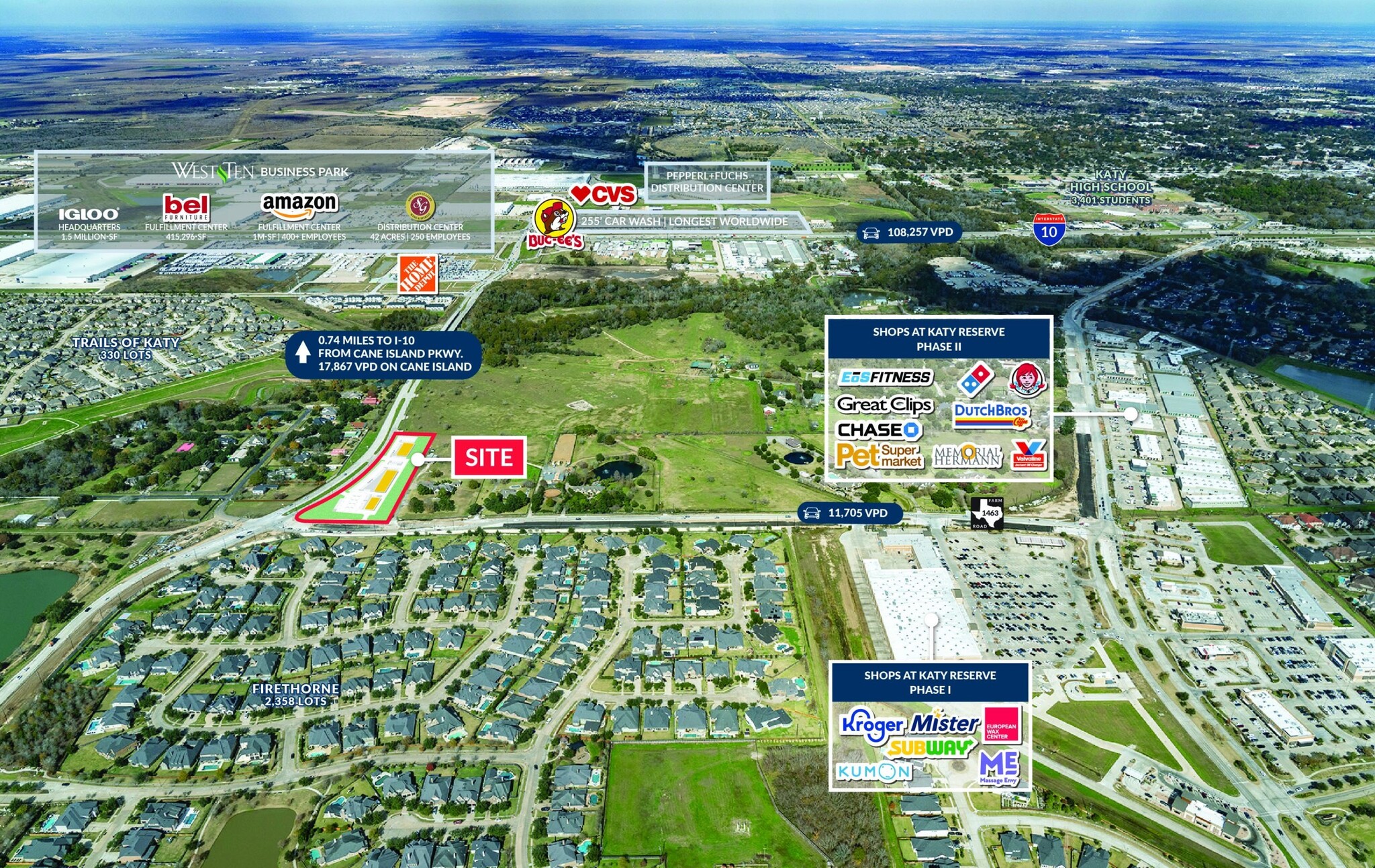 S Cane Island Pky, Katy, TX for Rent