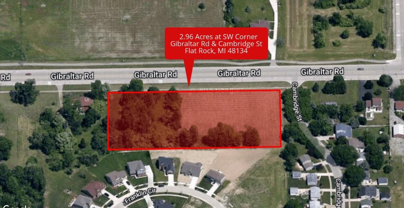 SW Corner of Gibraltar Rd, Flat Rock, MI for Sale