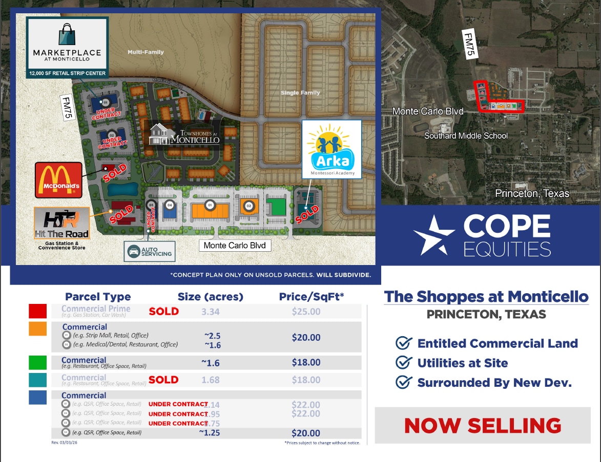 E.Monte Carlo & Longneck Rd, Princeton, TX for Sale