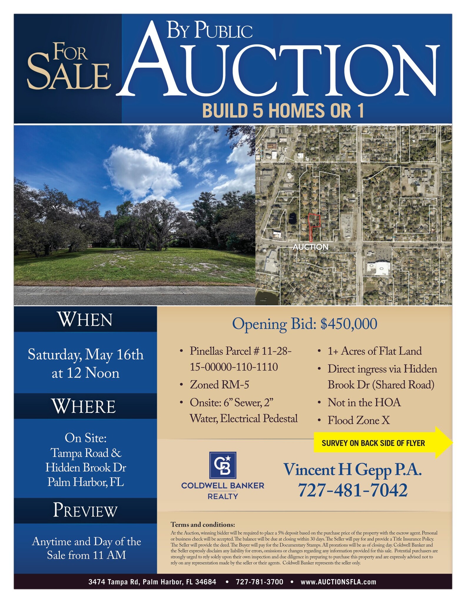 Tampa rd. & Hidden Brook Dr, Palm Harbor, FL for Sale