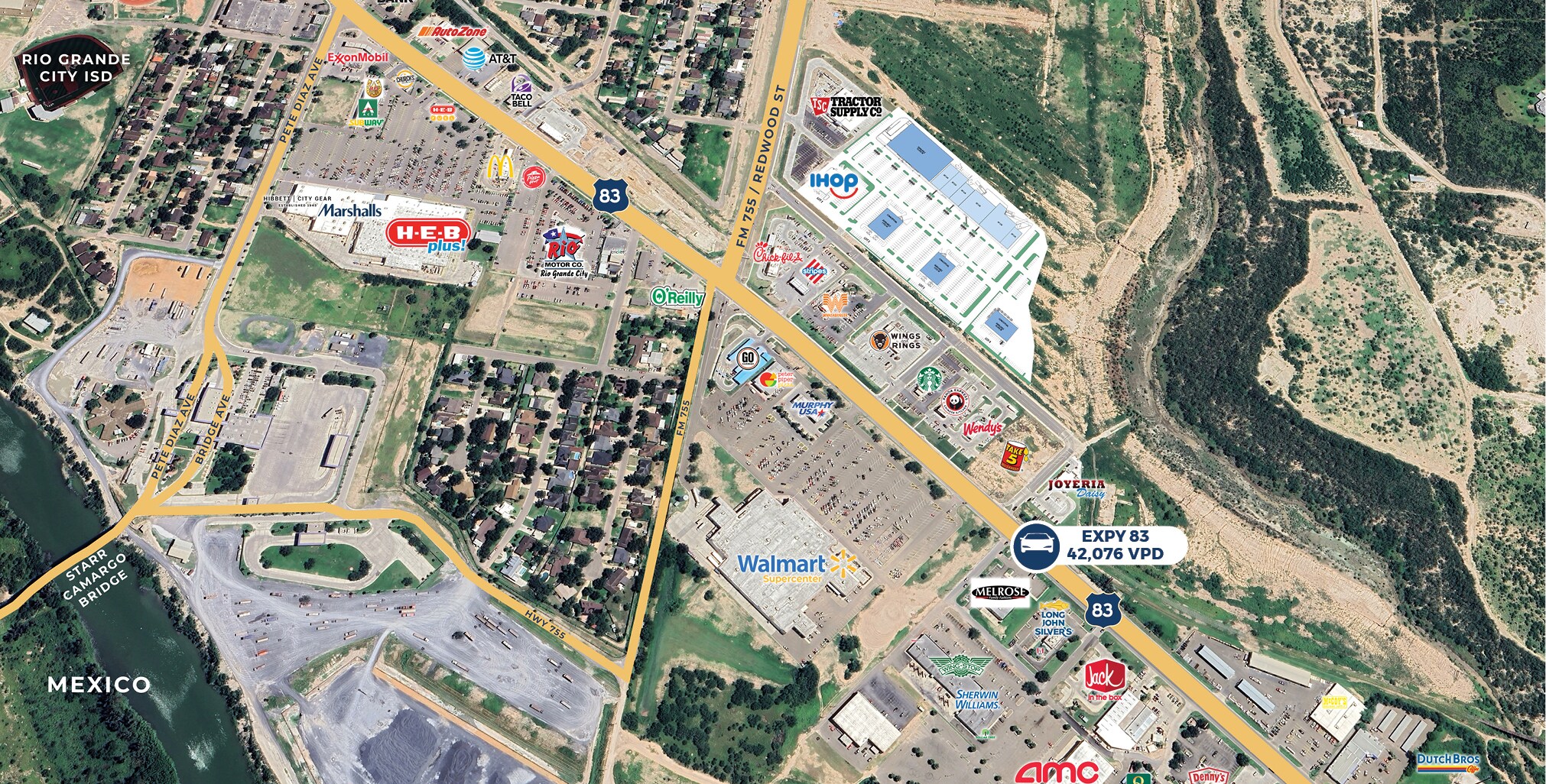 NEC Redwood St & Hwy 83, Rio Grande City, TX for Rent