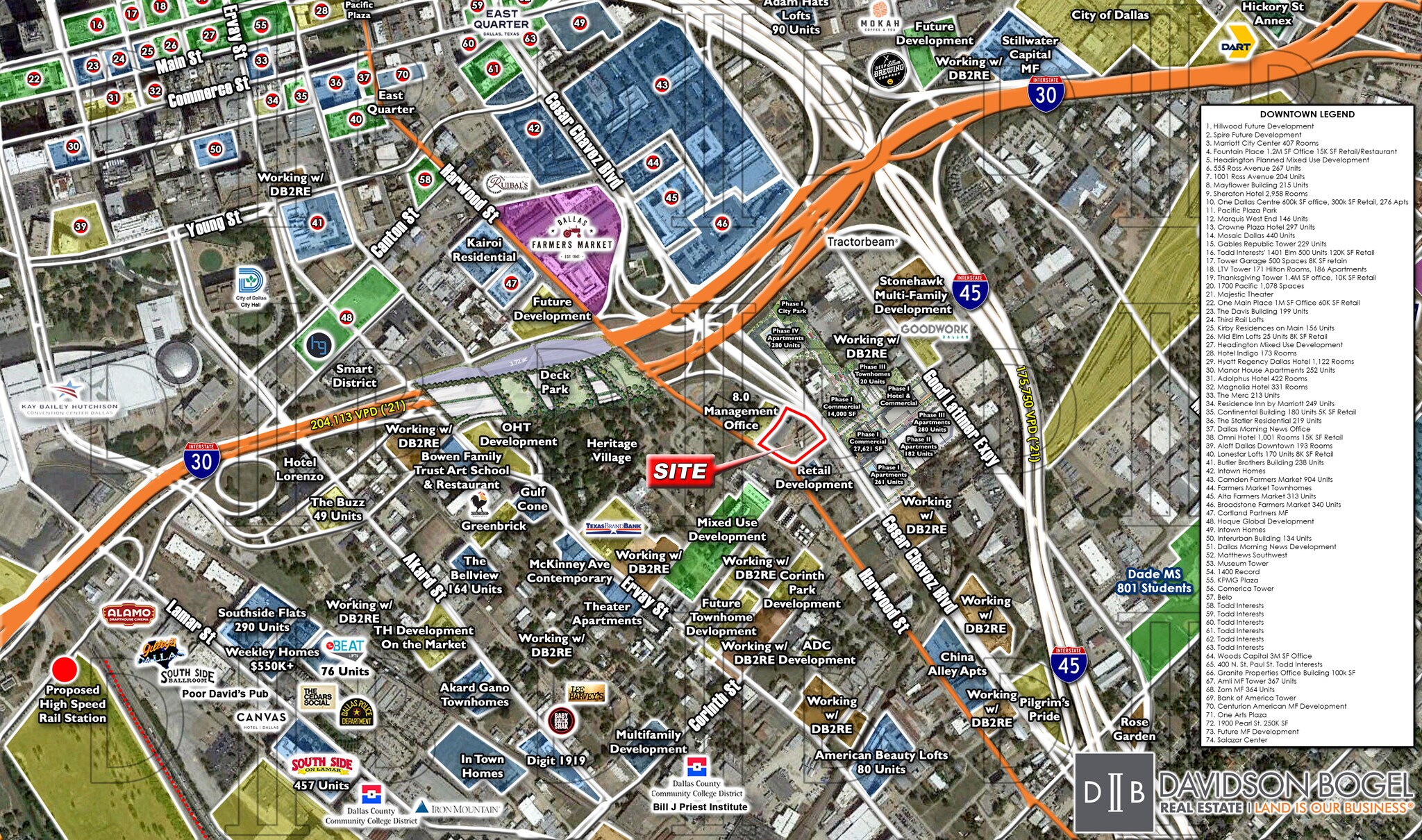 1814 & 1804 S. Harwood St. Dallas, TX 75215 Land Property for Sale on