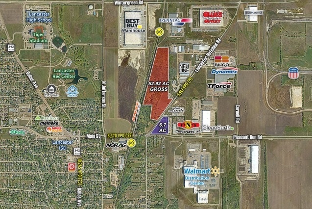 Lancaster Hutchins & Pleasant Run Rd, Lancaster, TX for Sale