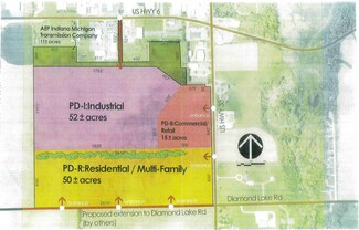 Ligonier, IN Residential - 50 Acres Commercial US Hwy 33