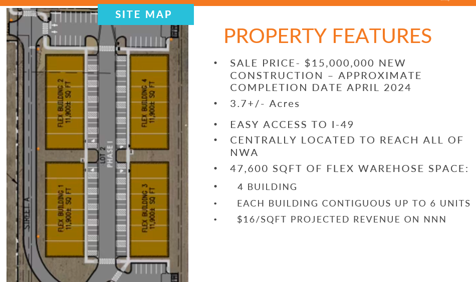 Lowell Commerce Park Ave, Lowell, AR for Sale